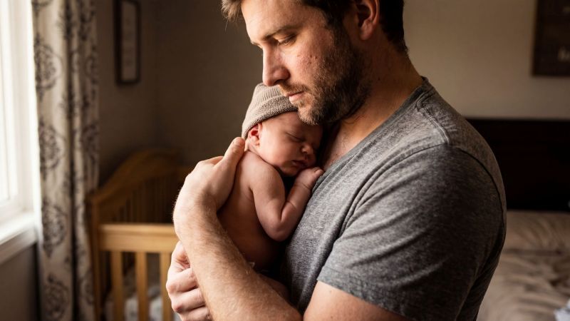 CFRA Child Bonding Leave — Father and Newborn in California