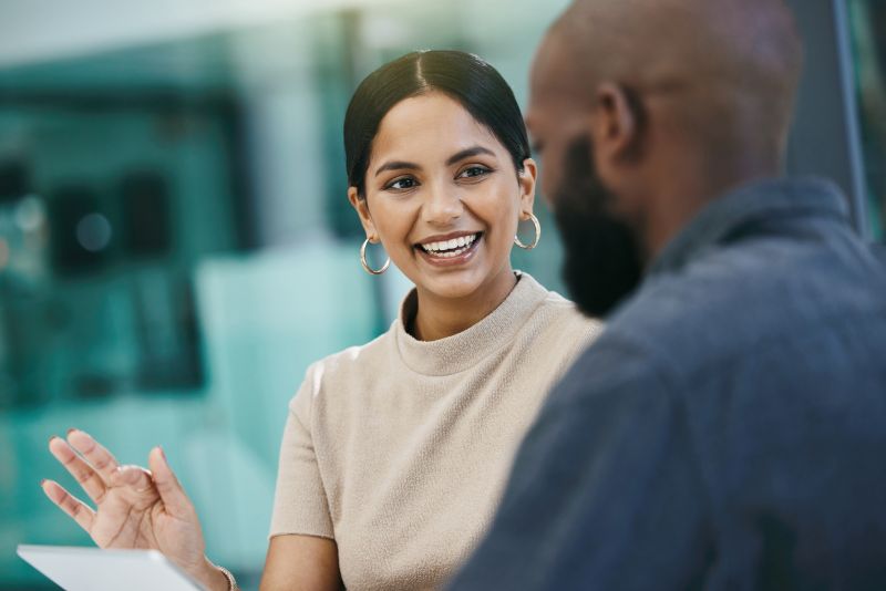 California employee speaking confidently with an employment attorney during a free consultation about a workplace termination