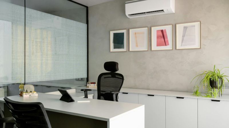 Empty office after involuntary termination or layoff in California