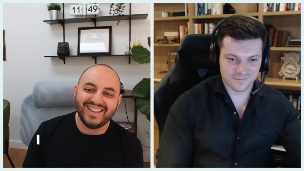 Manny Starr of Frontier Law Center and host Alex on The Growth Switch podcast discussing AI legal advice and employment law