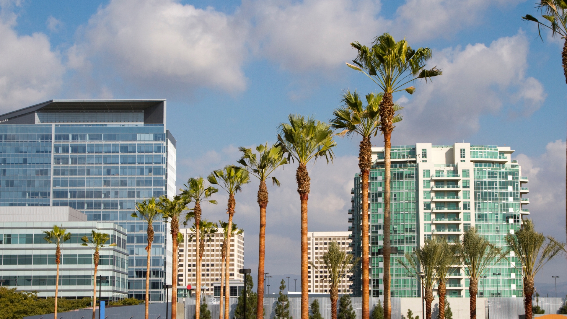 Irvine office towers in Orange County, where an Orange County employment lawyer represents tech and corporate employees