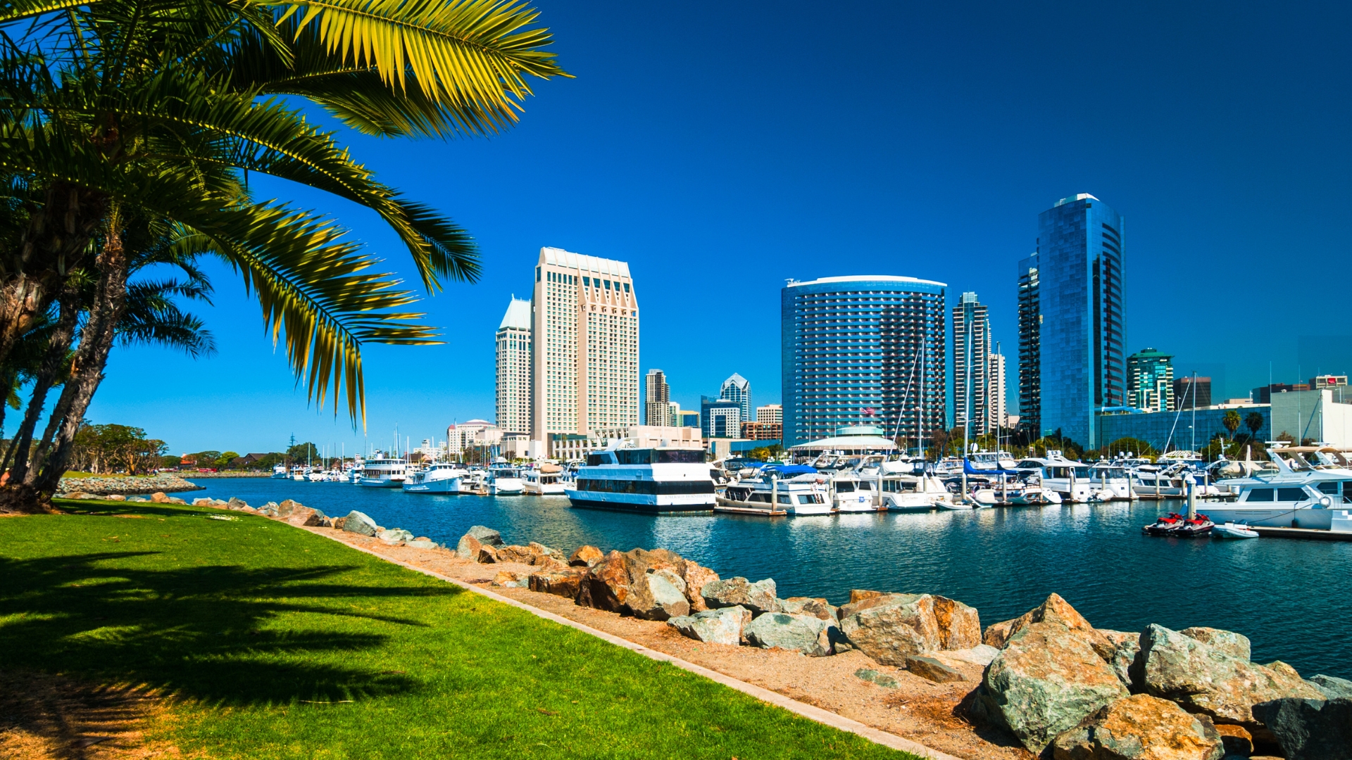 San Diego Bay and downtown skyline near the area a San Diego employment lawyer at Frontier Law Center serves