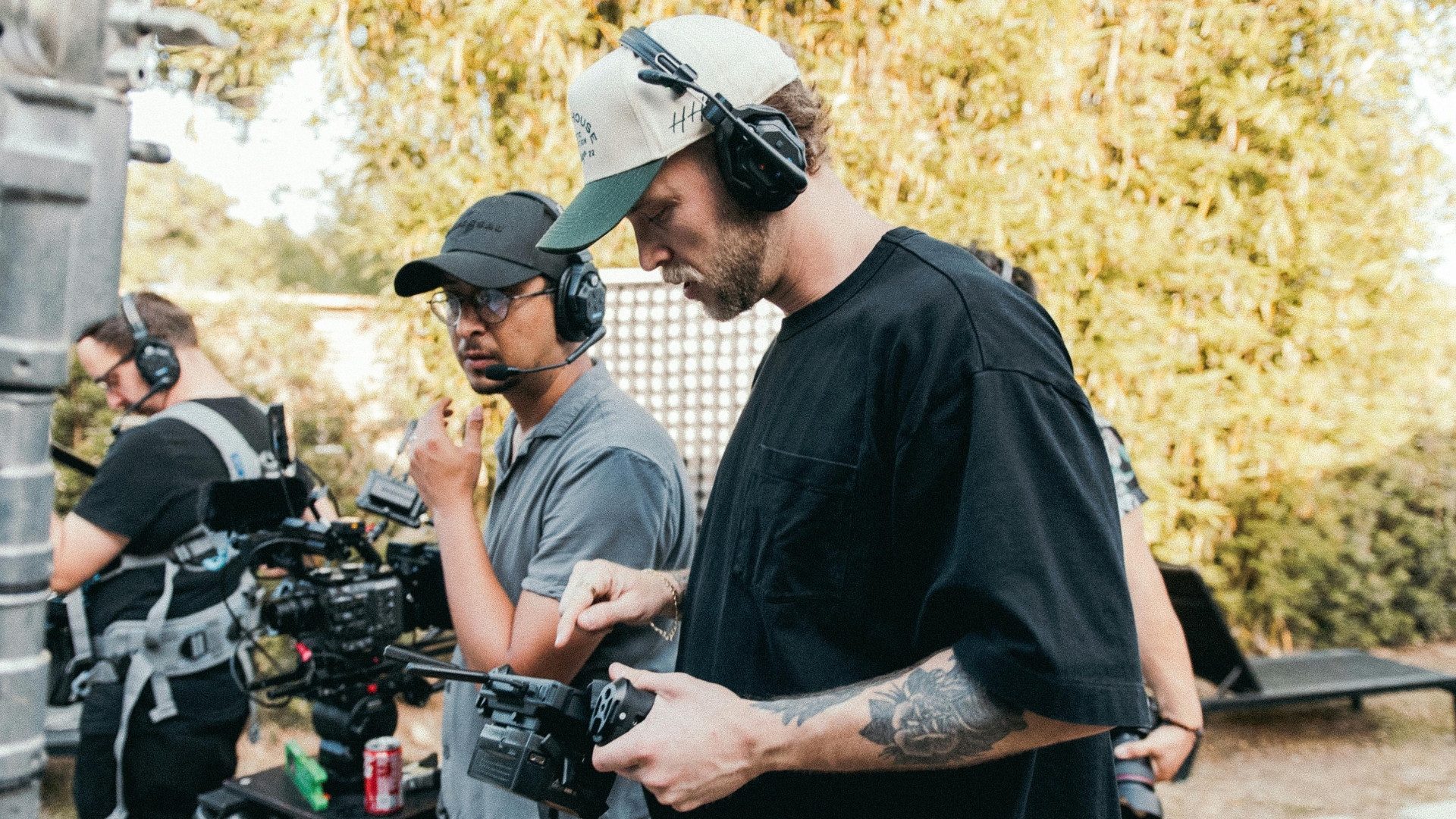 Los Angeles production crew working a long shoot day, the kind of overtime issue a Los Angeles wage and hour lawyer reviews
